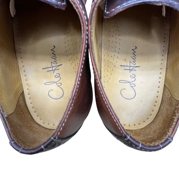 Cole Haan Men’s Brown & Black Leather Oxford Wingtip Dress Shoes Size 7 main image 8